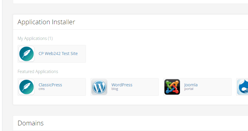 ClassicPress Installer on cPanel